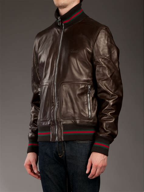 gucci men's puffer jacket|vintage Gucci leather jacket men's.